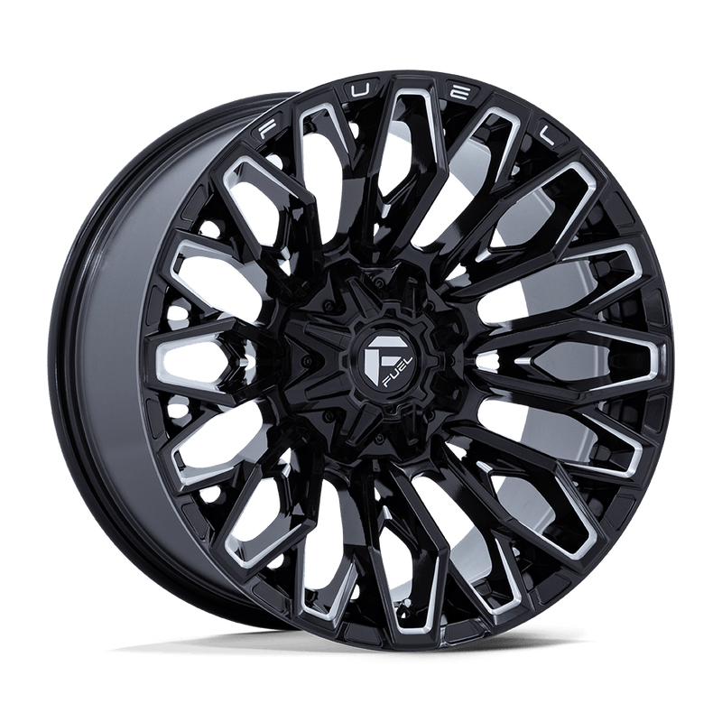 Fuel - FC865 STRIKE - Black - Gloss Black Milled - 20" x 9", 1 Offset, 5x127/139.7 (Bolt pattern), 87.1mm HUB