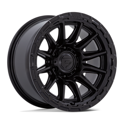 Fuel - FC866 PISTON - Black - Blackout - 20" x 10", -18 Offset, 6x139.7 (Bolt pattern), 106.1mm HUB