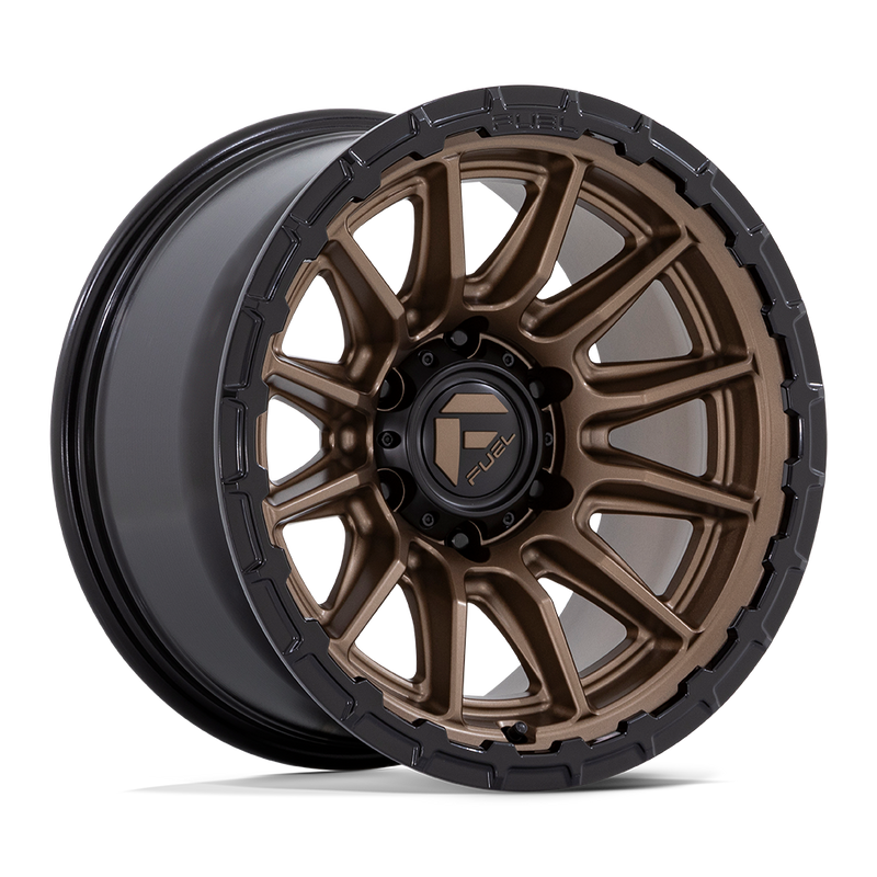 Fuel - FC866 PISTON - Bronze - Matte Bronze with Gloss Black Lip - 20" x 9", 1 Offset, 6x139.7 (Bolt pattern), 106.1mm HUB