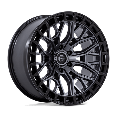 Fuel - FC869 SIGMA - Gunmetal - Matte Gunmetal with Matte Black Lip - 17" x 9", -12 Offset, 6x139.7 (Bolt pattern), 106.10mm HUB