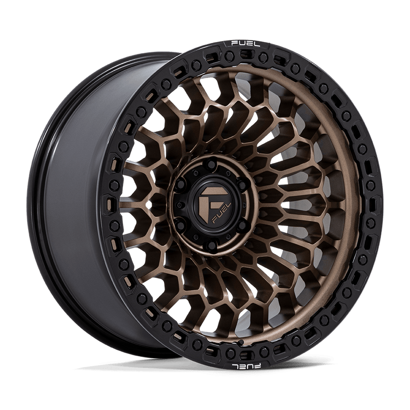 Fuel - FC870 SINISTER - Bronze - Matte Bronze with Matte Black Lip - 20" x 10", -18 Offset, 6x135 (Bolt pattern), 87.10mm HUB
