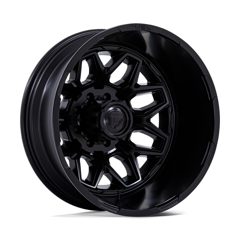 Fuel - D871 FLUX DUALLY - Black - Blackout - 20" x 8.25", -201 Offset, 8x200 (Bolt pattern), 142.00mm HUB