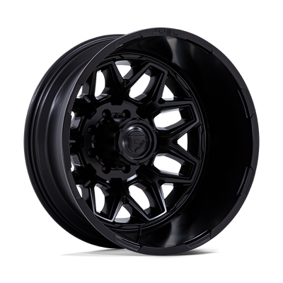 Fuel - D871 FLUX DUALLY - Black - Blackout - 20" x 8.25", -201 Offset, 8x165.1 (Bolt pattern), 117.00mm HUB