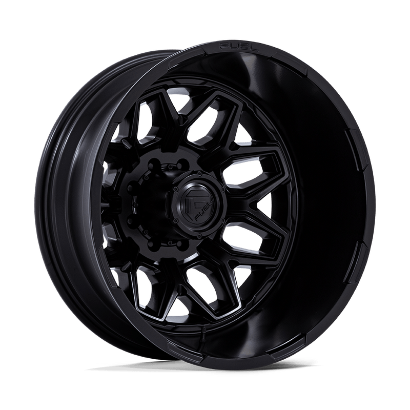 Fuel - D871 FLUX DUALLY - Black - Blackout - 22" x 8.25", -227 Offset, 8x200 (Bolt pattern), 142.00mm HUB