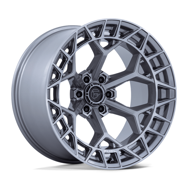 Fuel - FC873 CHARGER - Grey - Platinum - 22" x 10", -18 Offset, 6x139.7 (Bolt pattern), 106.10mm HUB