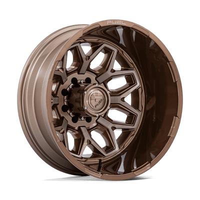 Fuel - D876 FLUX DUALLY - Bronze - Platinum Bronze - 20" x 8.25", -201 Offset, 8x200 (Bolt pattern), 142.00mm HUB