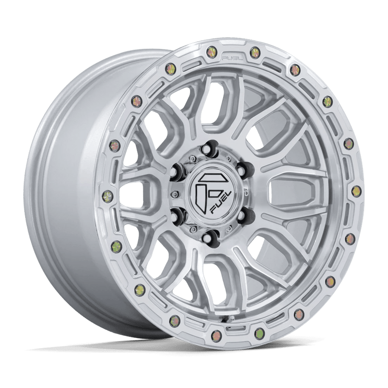Fuel - FC881 SURGE - Silver - Gloss Silver W/ Machined Face - 18" x 9", 1 Offset, 8x170 (Bolt pattern), 125.10mm HUB