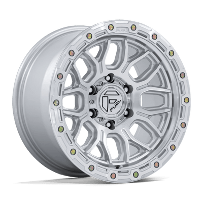 Fuel - FC881 SURGE - Silver - Gloss Silver W/ Machined Face - 18" x 9", 20 Offset, 6x135 (Bolt pattern), 87.10mm HUB
