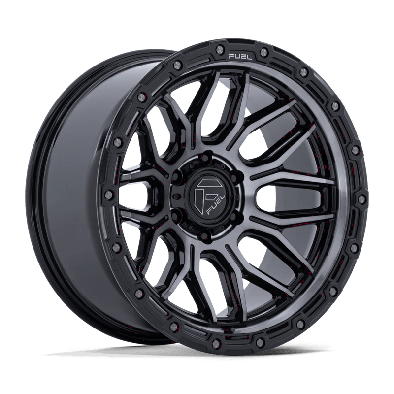 Fuel - FC881 SURGE - Black - Gloss Black Machined W/ Gtcc - 18" x 9", 20 Offset, 6x139.7 (Bolt pattern), 106.10mm HUB