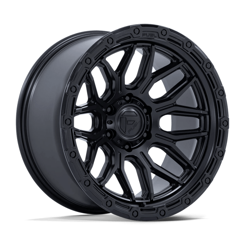 Fuel - FC881 SURGE - Black - Matte Black W/ Gloss Black Lip - 18" x 9", 1 Offset, 5x127 (Bolt pattern), 71.50mm HUB