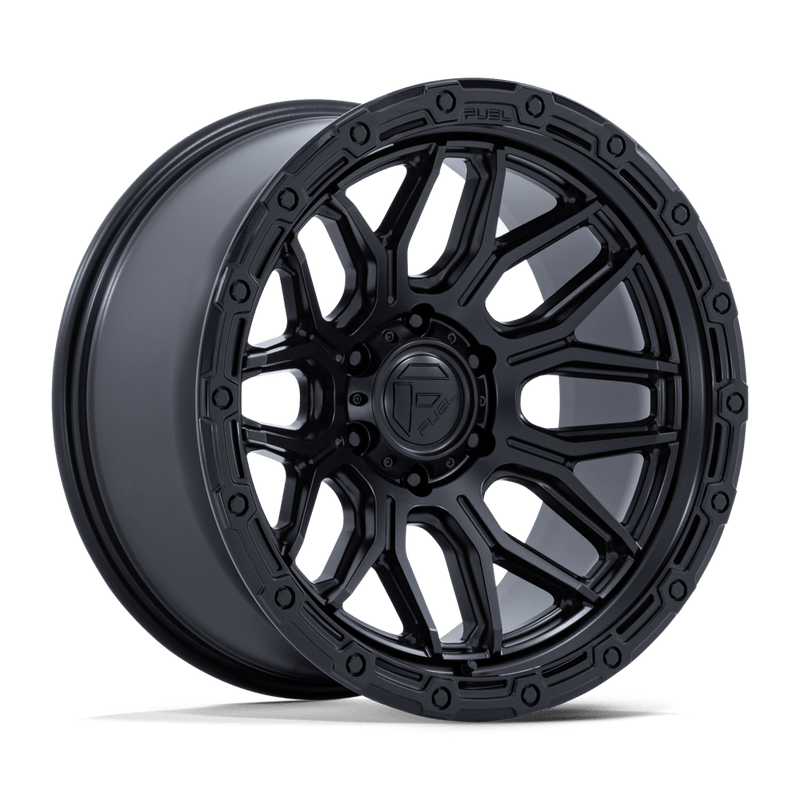 Fuel - FC881 SURGE - Black - Matte Black with Gloss Black Lip - 17" x 9", 1 Offset, 6x135 (Bolt pattern), 87.10mm HUB
