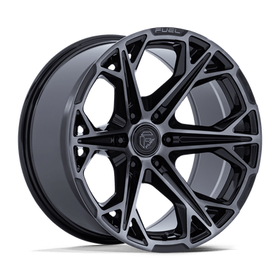 Fuel - HAMMERHEAD - Black - Gloss Black Dark Tinted Clear - 20" x 10", -18 Offset, 6x139.7 (Bolt pattern), 106.10mm HUB