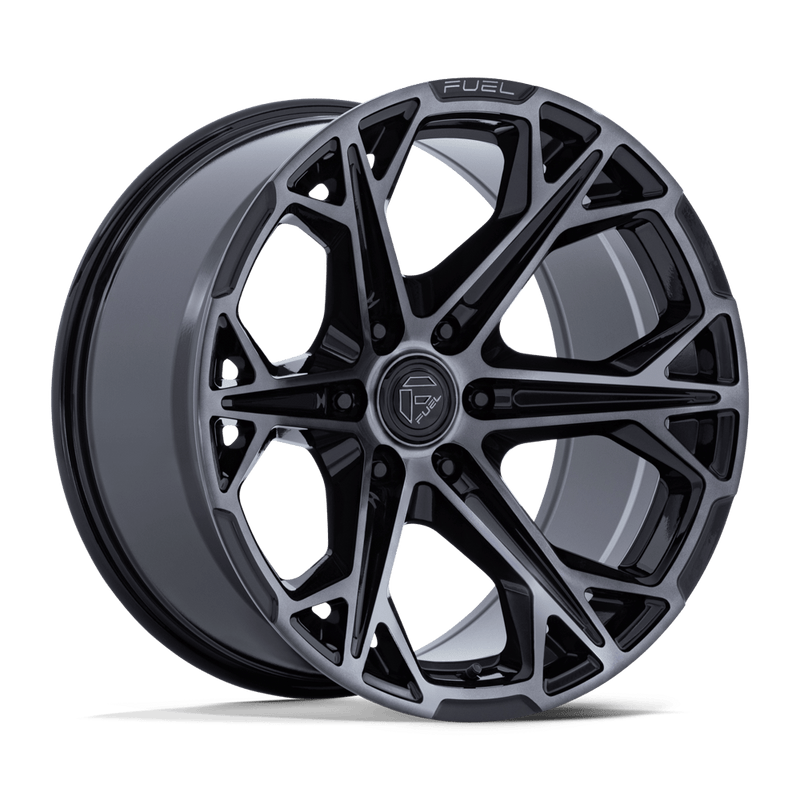 Fuel - HAMMERHEAD - Black - Gloss Black Dark Tinted Clear - 20" x 9", 1 Offset, 6x139.7 (Bolt pattern), 106.10mm HUB