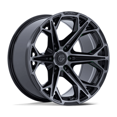 Fuel - FC886 HAMMERHEAD - Black - Gloss Black Dark Tinted Clear - 22" x 10", -18 Offset, 6x135 (Bolt pattern), 87.1mm HUB
