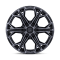 Fuel - FC886 HAMMERHEAD - Black - Gloss Black Dark Tinted Clear - 22" x 10", -18 Offset, 6x139.7 (Bolt pattern), 106.1mm HUB