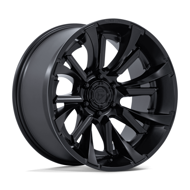 Fuel - FC895 TANTRUM - Black - MATTE BLACK - 22" x 10", -18 Offset, 8x180 (Bolt Pattern), 124.2mm HUB