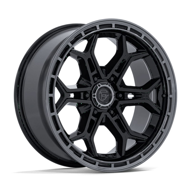 Fuel - FC896 HEATHEN - Black - Gloss Black Gloss Gunmetal Lip - 20" x 9", 1 Offset, 6x135 (Bolt pattern), 87.1mm HUB