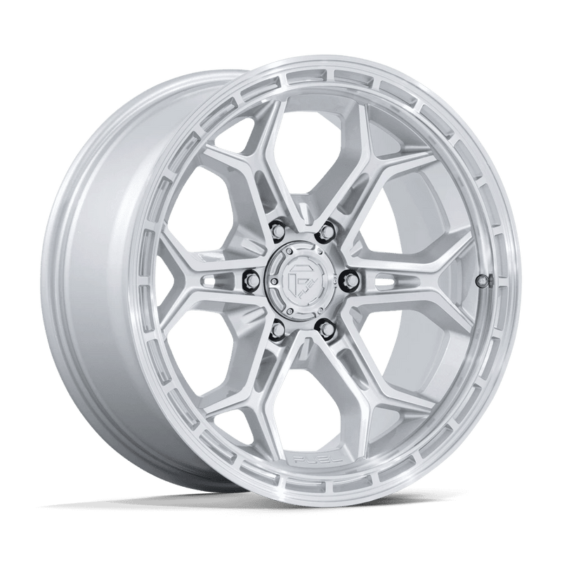 Fuel - FC896 HEATHEN - Silver - Gloss Silver W/ Machined Face - 20" x 9", 20 Offset, 6x139.7 (Bolt pattern), 106.1mm HUB