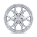 Fuel - FC896 HEATHEN - Silver - Gloss Silver W/ Machined Face - 20" x 9", 20 Offset, 6x139.7 (Bolt pattern), 106.1mm HUB