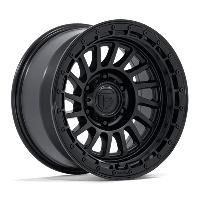 Fuel - FC897 HAVOC - Black - Matte Black W/ Gloss Black Lip - 18" x 9", 1 Offset, 6x139.7 (Bolt pattern), 106.1mm HUB
