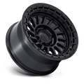 Fuel - FC897 HAVOC - Black - Matte Black W/ Gloss Black Lip - 17" x 9", -12 Offset, 5x127 (Bolt pattern), 71.5mm HUB