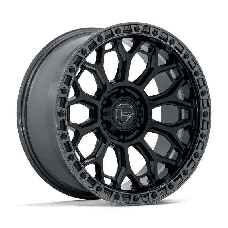 Fuel - FC901 TALON - Black - Gloss Black W/ Gunmetal Lip - 17" x 9", 1 Offset, 5x127 (Bolt pattern), 71.5mm HUB