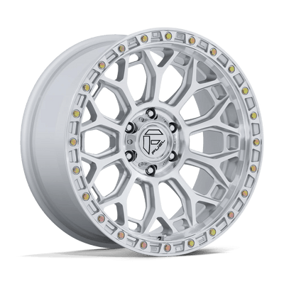 Fuel - FC901 TALON - Silver - Gloss Silver W/ Machined Face - 17" x 9", 1 Offset, 6x139.7 (Bolt pattern), 106.1mm HUB