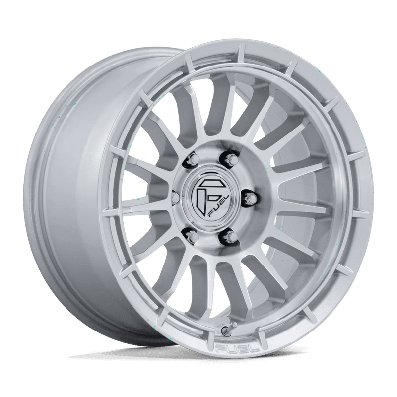 Fuel - FC905 ASCEND - Silver - Gloss Silver W/ Machined Face - 20" x 9", 1 Offset, 6x139.7 (Bolt pattern), 106.1mm HUB