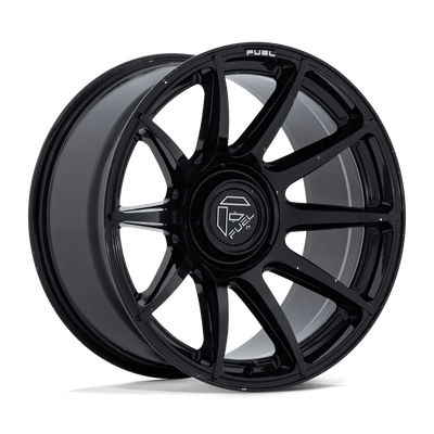 Fuel - FC906 HALO - Black - Gloss Black - 20" x 10", -18 Offset, 6x135/139.7 (Bolt pattern), 106.1mm HUB