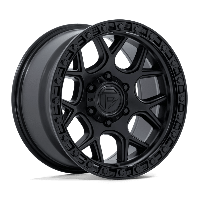 Fuel - FC908 PUMA - Black - Matte Black W/ Gloss Black Lip - 17" x 9", 1 Offset, 6x135 (Bolt pattern), 87.1mm HUB
