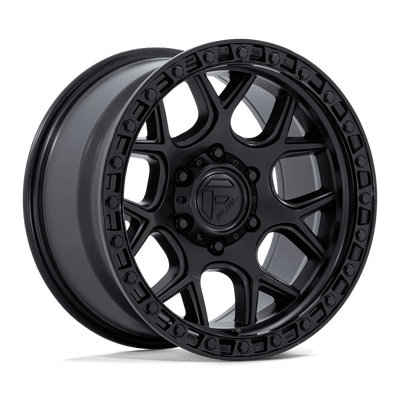 Fuel - FC908 PUMA - Black - Matte Black W/ Gloss Black Lip - 20" x 9", 1 Offset, 6x139.7 (Bolt pattern), 106.1mm HUB