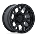 Fuel - FC908 PUMA - Black - Matte Black W/ Gloss Black Lip - 20" x 9", 1 Offset, 5x127 (Bolt pattern), 71.5mm HUB
