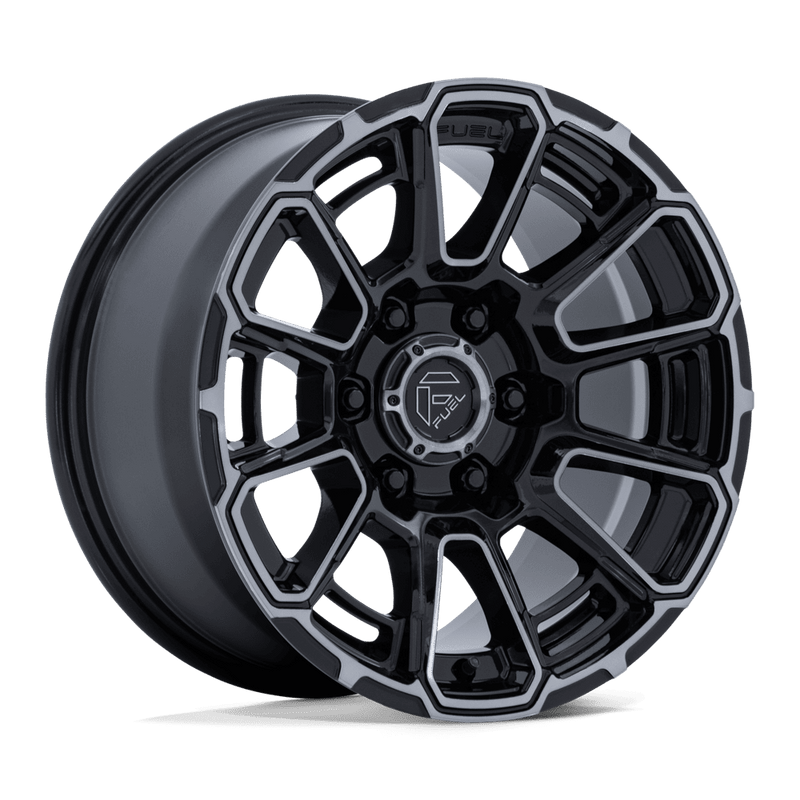 Fuel - FC910 FOXHOUND - Black - GLOSS BLACK DARK TINTED CLEAR - 17" x 9", 1 Offset, 6x139.7 (Bolt Pattern), 106.1mm HUB