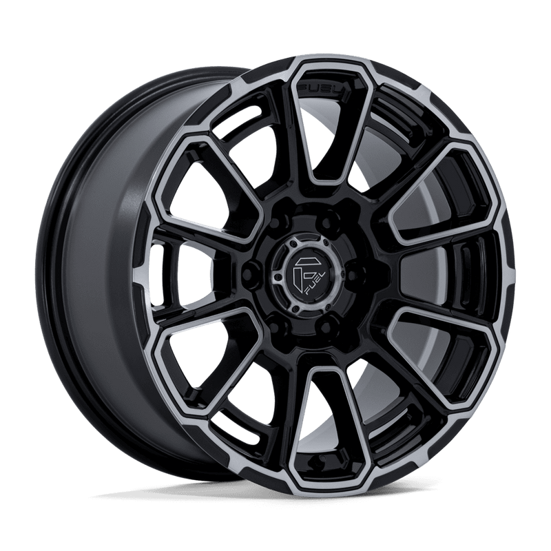 Fuel - FC910 FOXHOUND - Black - GLOSS BLACK DARK TINTED CLEAR - 18" x 9", 1 Offset, 6x139.7 (Bolt Pattern), 106.1mm HUB