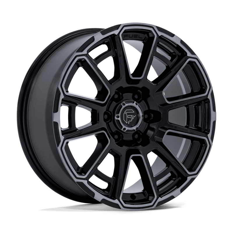 Fuel - FC910 FOXHOUND - Black - GLOSS BLACK DARK TINTED CLEAR - 20" x 9", 20 Offset, 6x139.7 (Bolt Pattern), 106.1mm HUB