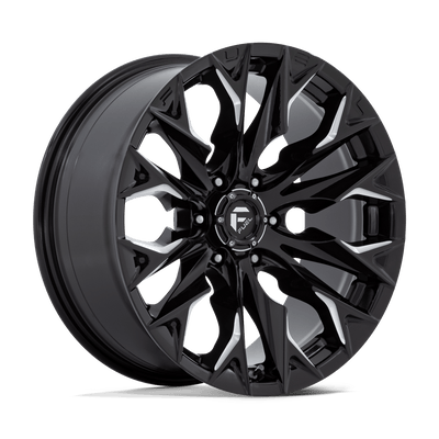 Fuel - D803 FLAME - Black - Gloss Black Milled - 20" x 9", 1 Offset, 6x139.7 (Bolt pattern), 106.1mm HUB