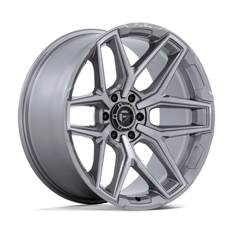 Fuel - FLUX - Gunmetal - Platinum - 22" x 12", -44 Offset, 6x139.7 (Bolt pattern), 106.1mm HUB