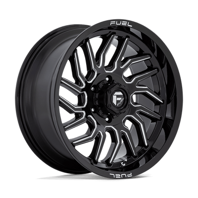 Fuel - D807 HURRICANE - Black - Gloss Black Milled - 20" x 9", 1 Offset, 6x139.7 (Bolt pattern), 106.1mm HUB