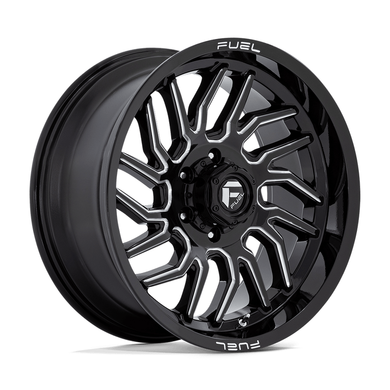 Fuel - D807 HURRICANE - Black - Gloss Black Milled - 20" x 9", 1 Offset, 6x139.7 (Bolt pattern), 106.1mm HUB
