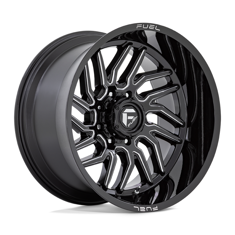 Fuel - D807 HURRICANE - Black - Gloss Black Milled - 20" x 9", 1 Offset, 5x139.7 (Bolt pattern), 78.1mm HUB