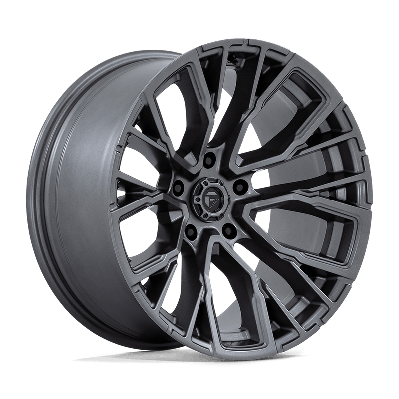 Fuel - D848 REBAR - Gunmetal - Matte Gunmetal - 20" x 10", -18 Offset, 5x139.7 (Bolt pattern), 78.1mm HUB