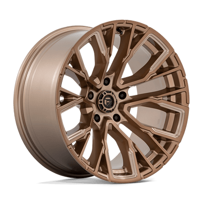 Fuel - D850 REBAR - Bronze - Platinum Bronze Milled - 20" x 10", -18 Offset, 5x127 (Bolt pattern), 71.5mm HUB