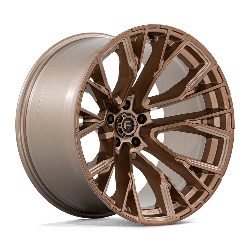 Fuel - D850 REBAR - Bronze - Platinum Bronze Milled - 22" x 12", -44 Offset, 5x127 (Bolt pattern), 71.5mm HUB