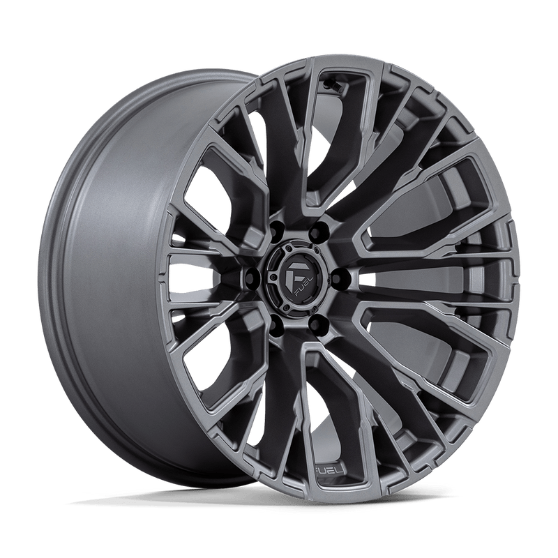 Fuel - D848 REBAR - Gunmetal - Matte Gunmetal - 20" x 10", -18 Offset, 6x139.7 (Bolt pattern), 106.1mm HUB
