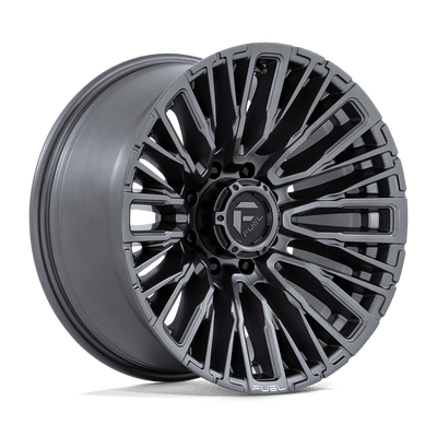 Fuel - D848 REBAR - Gunmetal - Matte Gunmetal - 20" x 10", -18 Offset, 8x170 (Bolt pattern), 125.1mm HUB