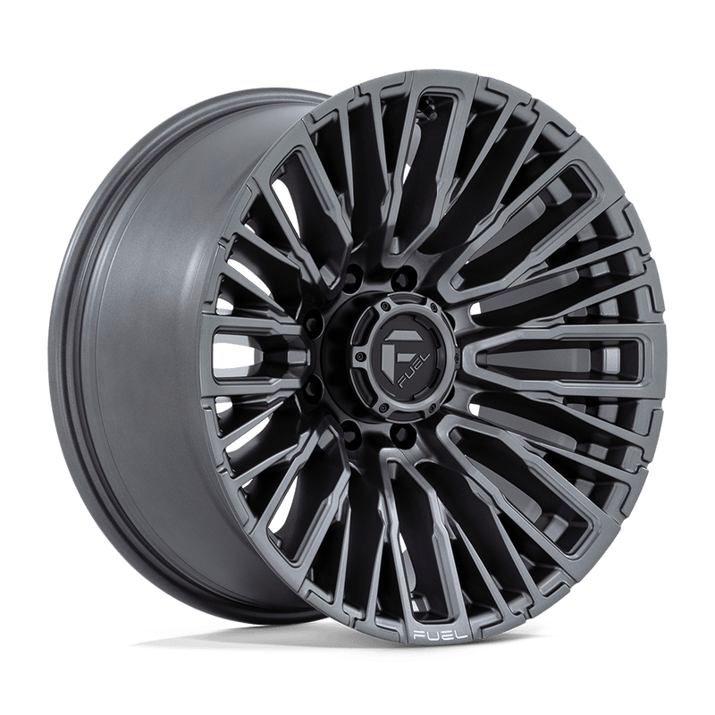 Fuel - D848 REBAR - Gunmetal - Matte Gunmetal - 20" x 10", -18 Offset, 8x170 (Bolt pattern), 125.1mm HUB