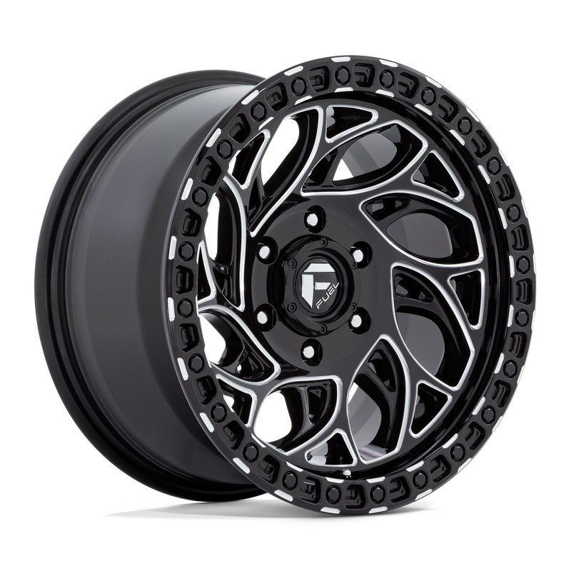 Fuel - D840 RUNNER OR - Black - Gloss Black Milled - 20" x 9", 1 Offset, 6x135 (Bolt pattern), 87.1mm HUB