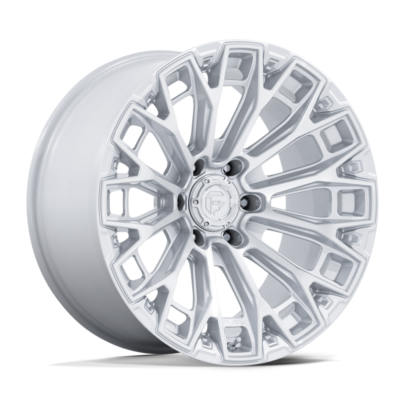 Fuel - TRAX - Silver - Gloss Silver with Machined Face - 17" x 9", 1 Offset, 6x139.7 (Bolt pattern), 106.10mm HUB