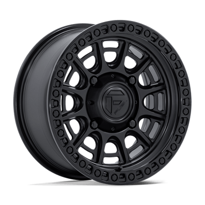 Fuel - CYCLE - Black - Matte Black with Gloss Black Lip - 15" x 7", 10 Offset, 5x114.3 (Bolt pattern), 72.56mm HUB