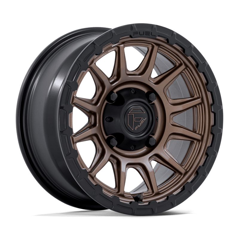 Fuel - PISTON - Bronze - Matte Bronze with Matte Black Lip - 15" x 7", 38 Offset, 5x114.3 (Bolt pattern), 72.56mm HUB